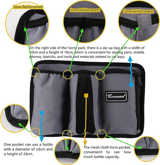 Massage Oil Holster Massage Bottle Bag Lotion Holster Massage Therapist Massage Oil Holster Massage Lotion …(3kd9D-Gray)