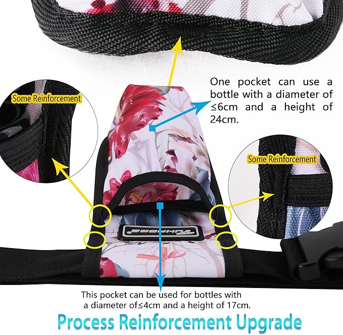 Massage Oil and Lotion Bottle Holster Bag for Therapists (Hua, 1 Bottle)