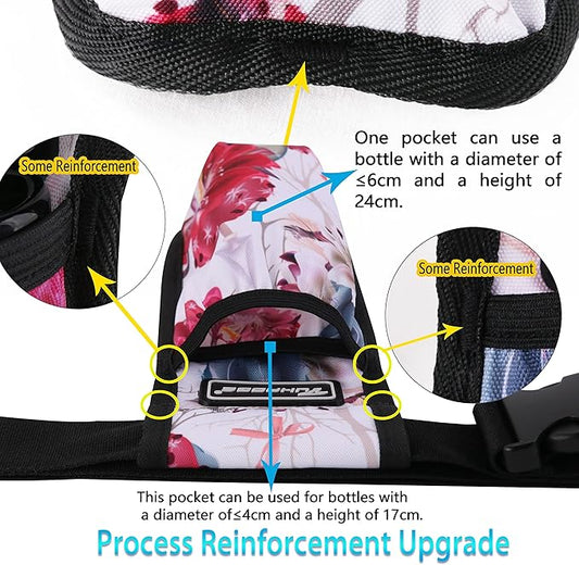 Massage Oil and Lotion Bottle Holster Bag for Therapists (Hua, 1 Bottle)