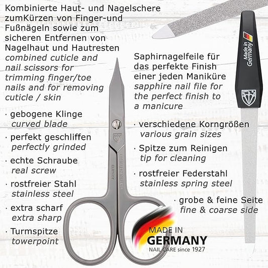 3 Swords Germany – MEN's kit - manicure pedicure beard ear ALL IN ONE - stainless steel tools
