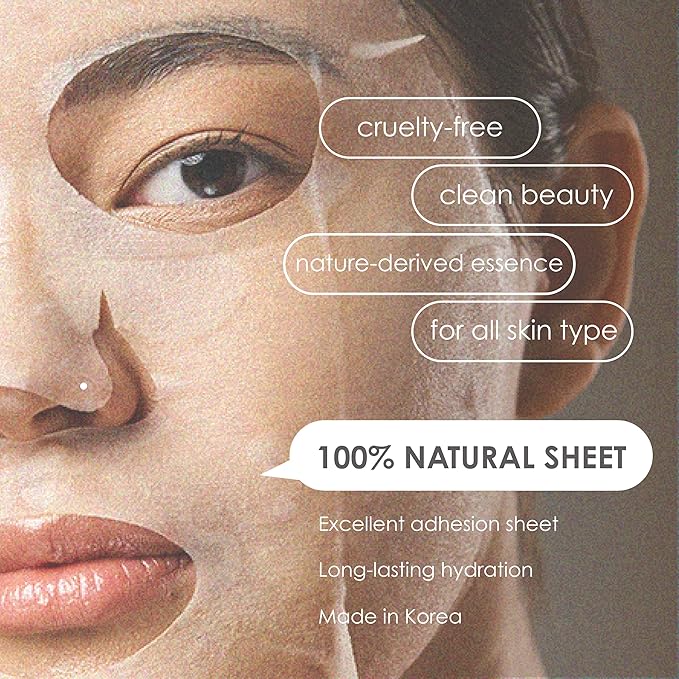 Original Derma Beauty Collagen Face Masks 36 PK Vegan Ultra Moisturizing Face Masks Skincare Sheet Masks Set for Beauty & Personal Care Korean Face Mask (Charcoal)