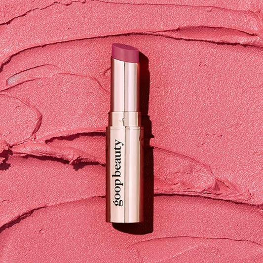 goop Beauty Tinted Lip Balm - Moisturizing, Soothing, Hydrating Lip Balm for Chapped, Cracked & Dry Lips, Nude-Pink Color, 0.16 oz