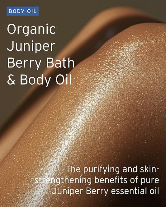 Kerstin Florian Organic Juniper Berry Body Oil | Nutrient Rich Moisturizer with Vitamin E | Coconut and Jojoba Oil | Natural Essential Oils for Massage and to Relax Muscles (3.4 fl oz)