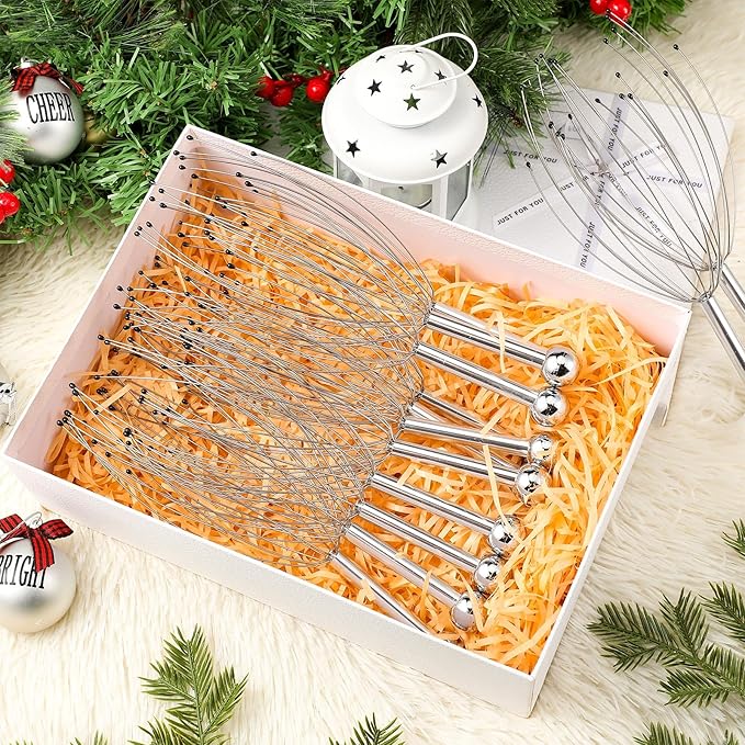 48 Pack Head Massager Scalp Massager 20 Prongs Head Scratcher Handheld Massage Tingler for Deep Relaxation, Stress Relief and Hair Stimulation, Stocking Stuffers