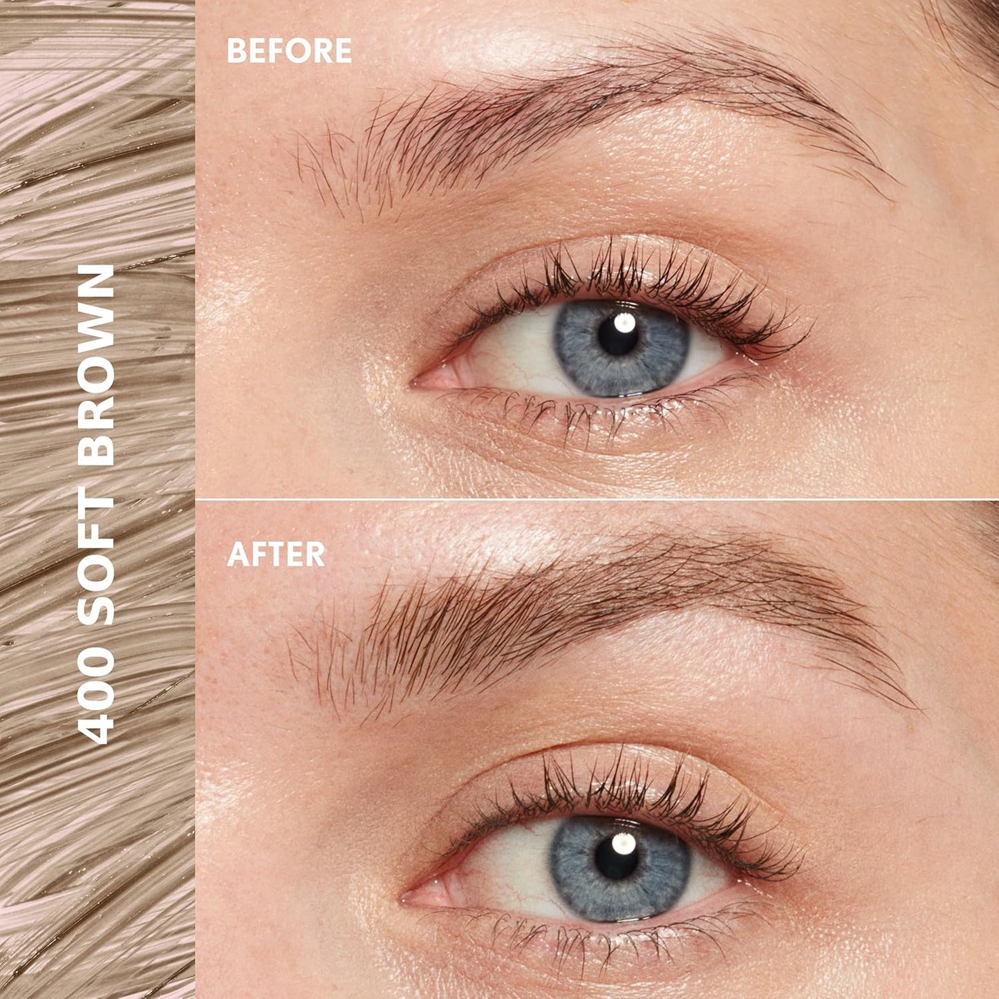 CoverGirl Clean Fresh Brow, 400 Soft Brown, Eyebrow Gel, Long-Lasting, Vegan Formula, Natural Looking, Easy to Apply, Doesn't Smudge, 0.18oz