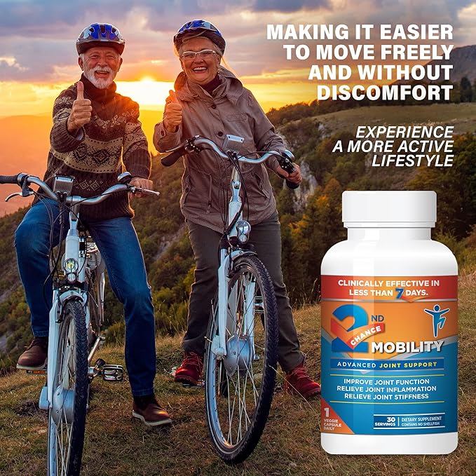 Advanced Joint Support Supplement - Turmeric, Resveratrol, Boswellia Serrata Extract, UC-II Collagen - Vitamins and Nutrients for Back, Limbs, Hip, & Knee - 30 Count