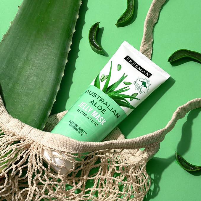 Freeman Exotic Blends Hydrating Australian Aloe Jelly Facial Mask Tube, 6 fl.oz./ 175 mL Tube