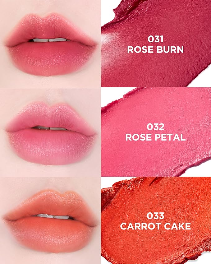 [TOCOBO] Powder Cream Lip Balm 031 Rose Burn 0.67 oz / 19g | Soft Matte Velvet Type Vegan Lip Balm & Creamy Powder Texture without Exfoliation, mother's day