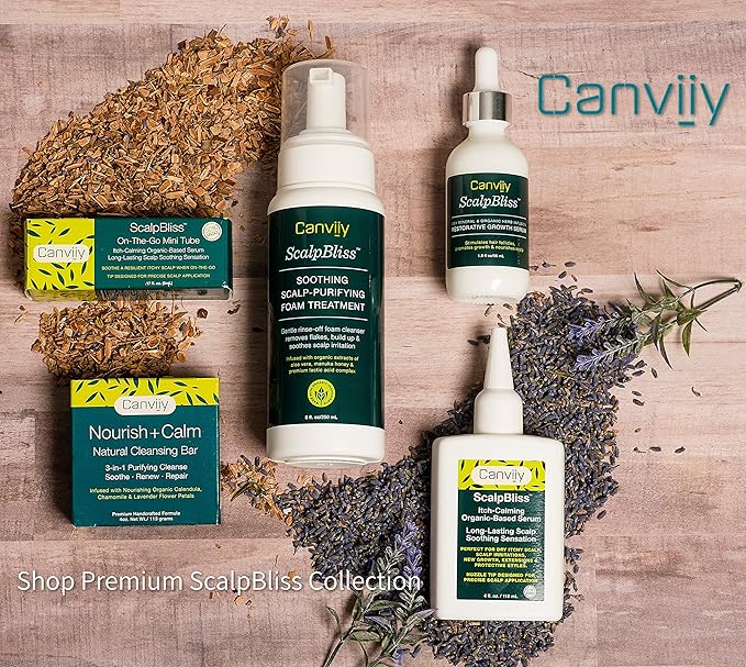 ScalpBliss Soothing Scalp-Purifying Foam Treatment to Clear Flakes, Product Build Up, and Soothe Scalp Irritation,