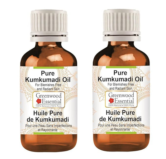 Pure Kumkumadi Oil Natural Therapeutic Grade (pack of Two) 100ml X 2 (6.76 oz)